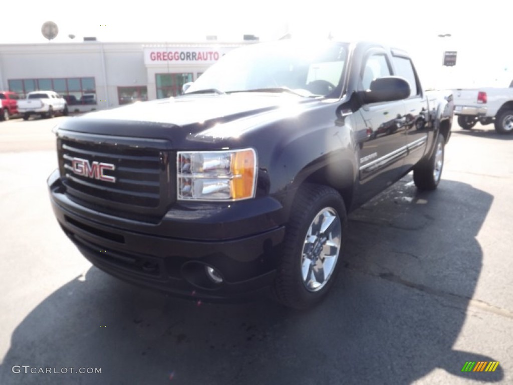 2012 Sierra 1500 SLT Crew Cab 4x4 - Onyx Black / Ebony photo #1