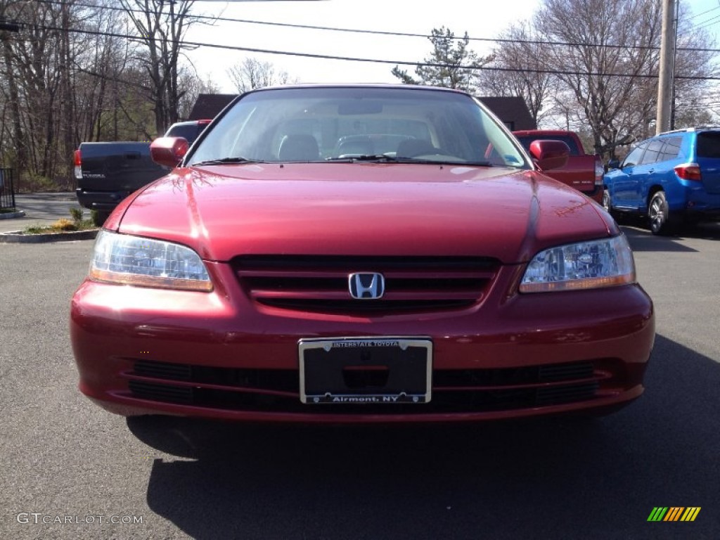 2002 Accord EX Sedan - Firepepper Red Pearl / Ivory photo #2