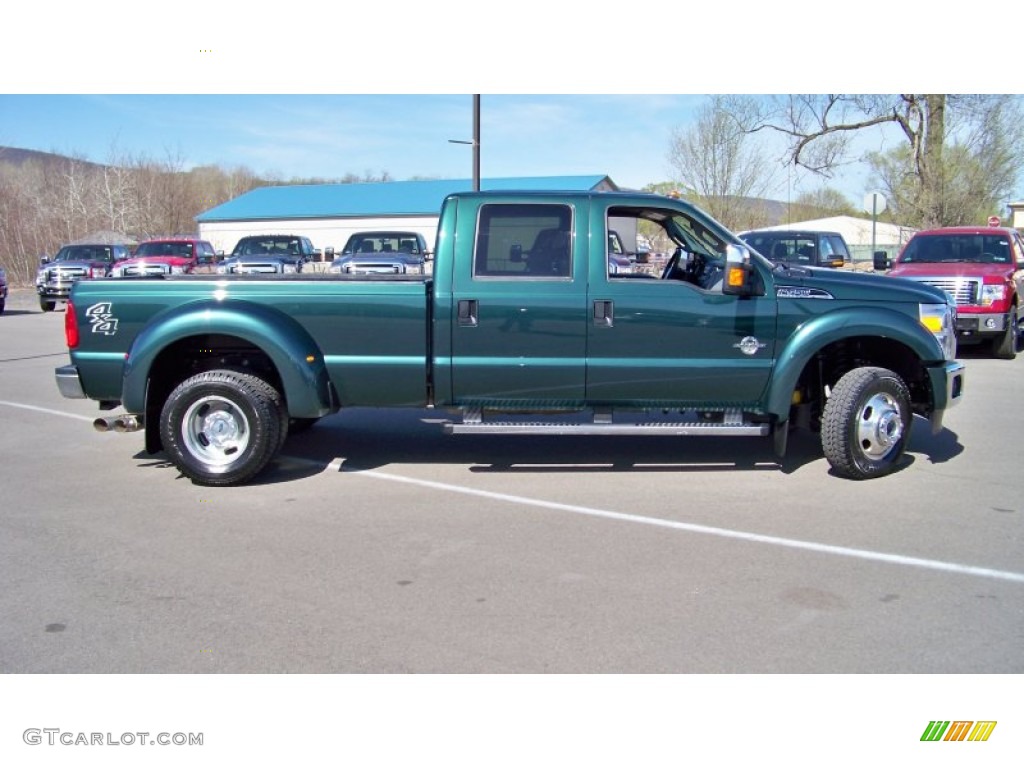 Forest Green Metallic 2011 Ford F450 Super Duty XLT Crew Cab 4x4 Dually Exterior Photo #62910892
