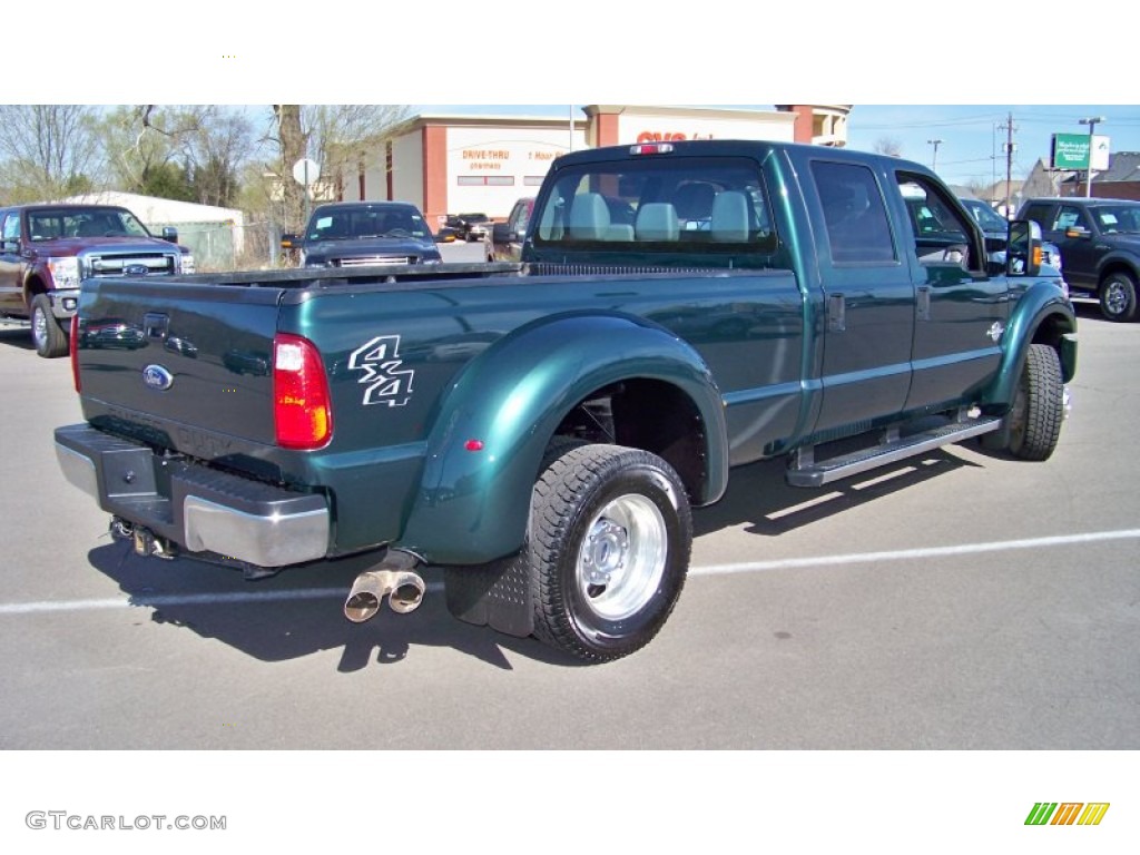 Forest Green Metallic 2011 Ford F450 Super Duty XLT Crew Cab 4x4 Dually Exterior Photo #62910902