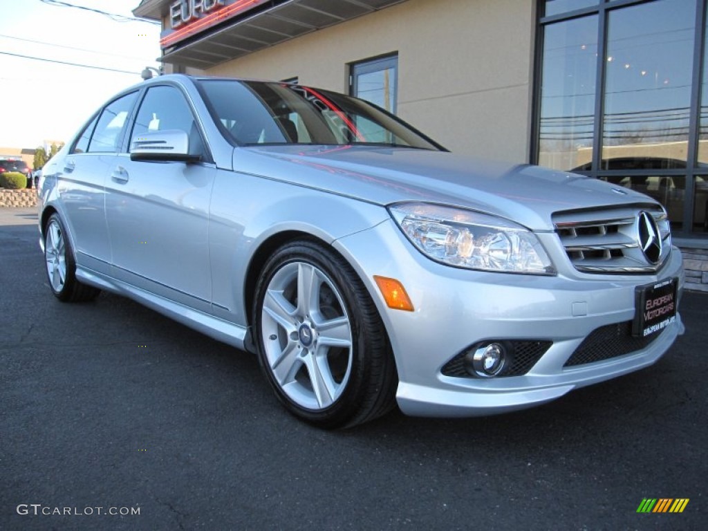 2010 C 300 Sport 4Matic - Iridium Silver Metallic / Black photo #18