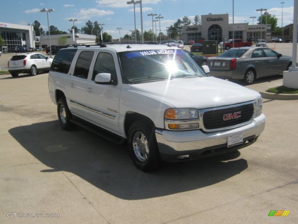 2003 Yukon XL SLT - Summit White / Neutral/Shale photo #7