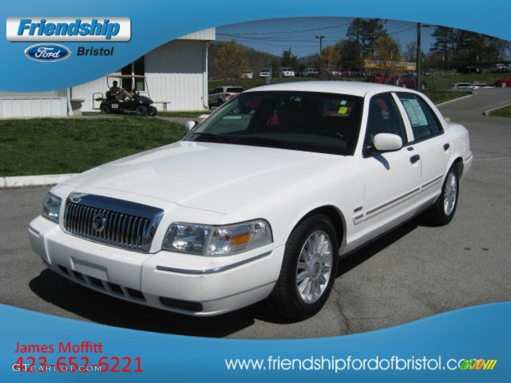 2011 Grand Marquis LS Ultimate Edition - Vibrant White / Light Camel photo #2