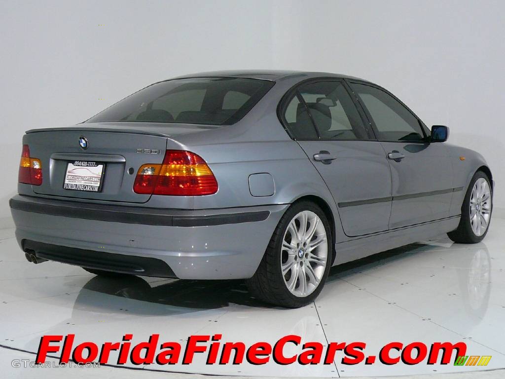 2004 3 Series 330i Sedan - Silver Grey Metallic / Grey photo #2