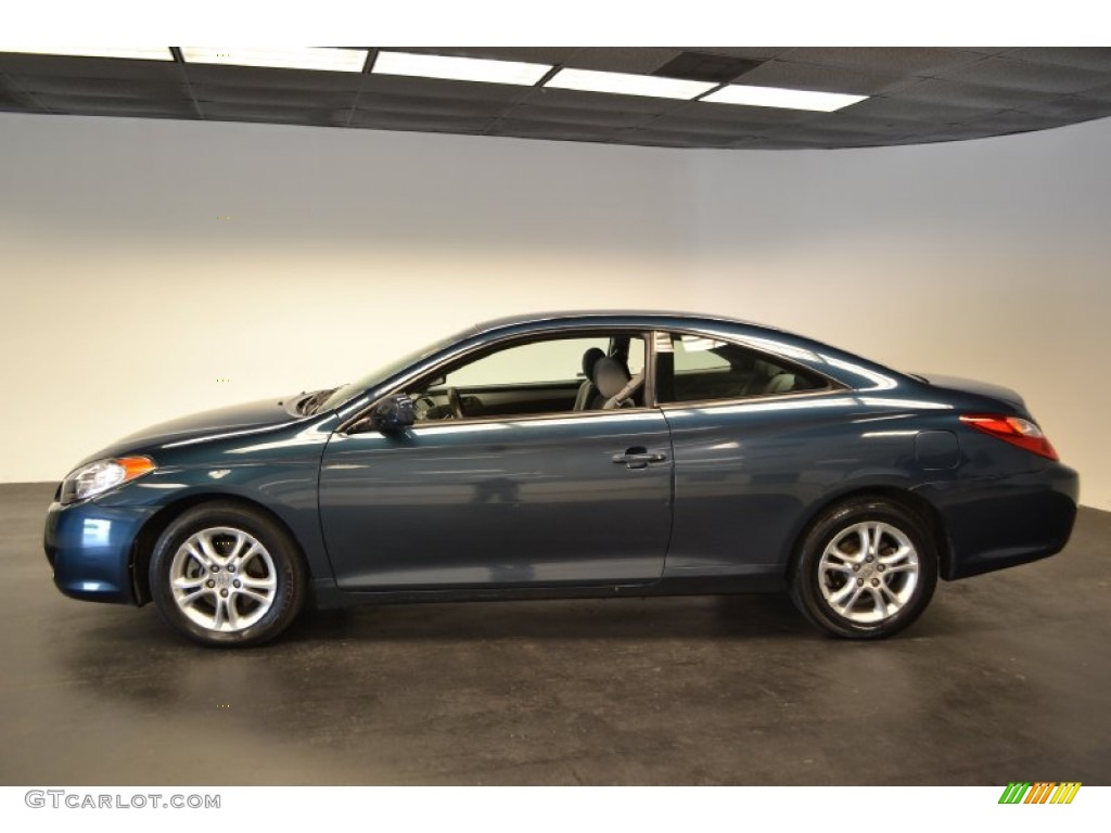 2006 Solara SE Coupe - Oceanus Blue Pearl / Dark Stone photo #3
