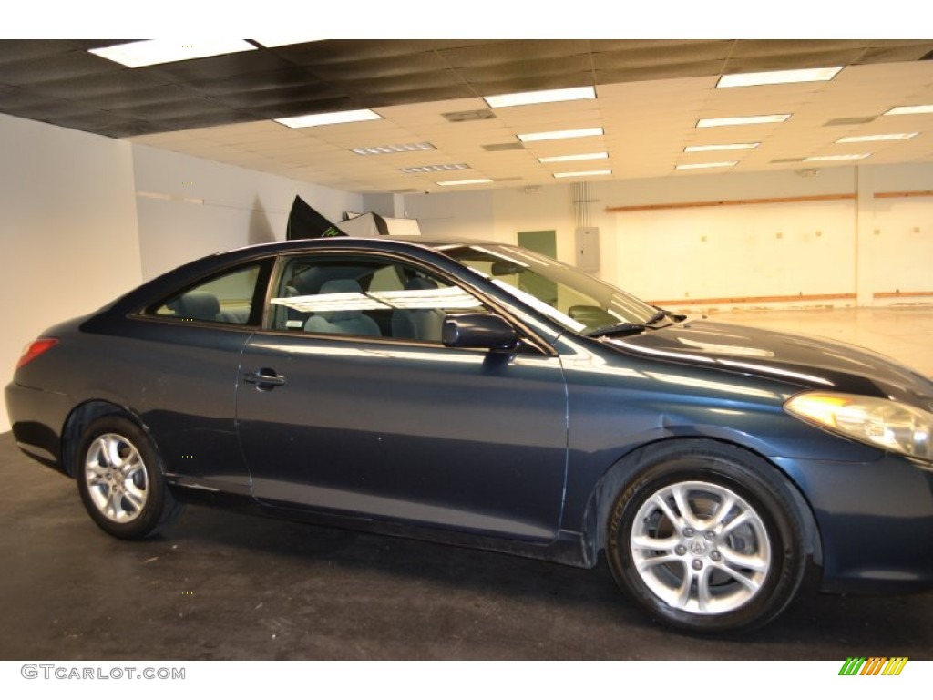 2006 Solara SE Coupe - Oceanus Blue Pearl / Dark Stone photo #6