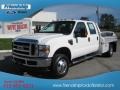 2008 Oxford White Ford F350 Super Duty XLT Crew Cab 4x4 Chassis  photo #2