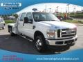 2008 Oxford White Ford F350 Super Duty XLT Crew Cab 4x4 Chassis  photo #4