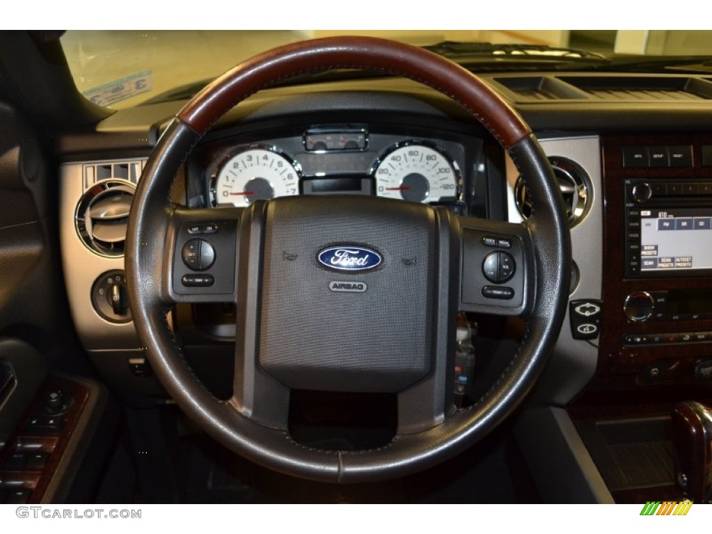 2008 Expedition EL Eddie Bauer 4x4 - Stone Green Metallic / Charcoal Black/Chaparral Leather photo #7