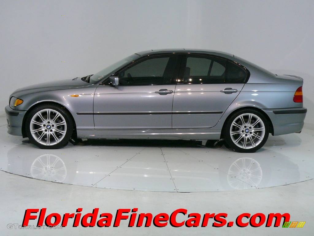 2004 3 Series 330i Sedan - Silver Grey Metallic / Grey photo #3