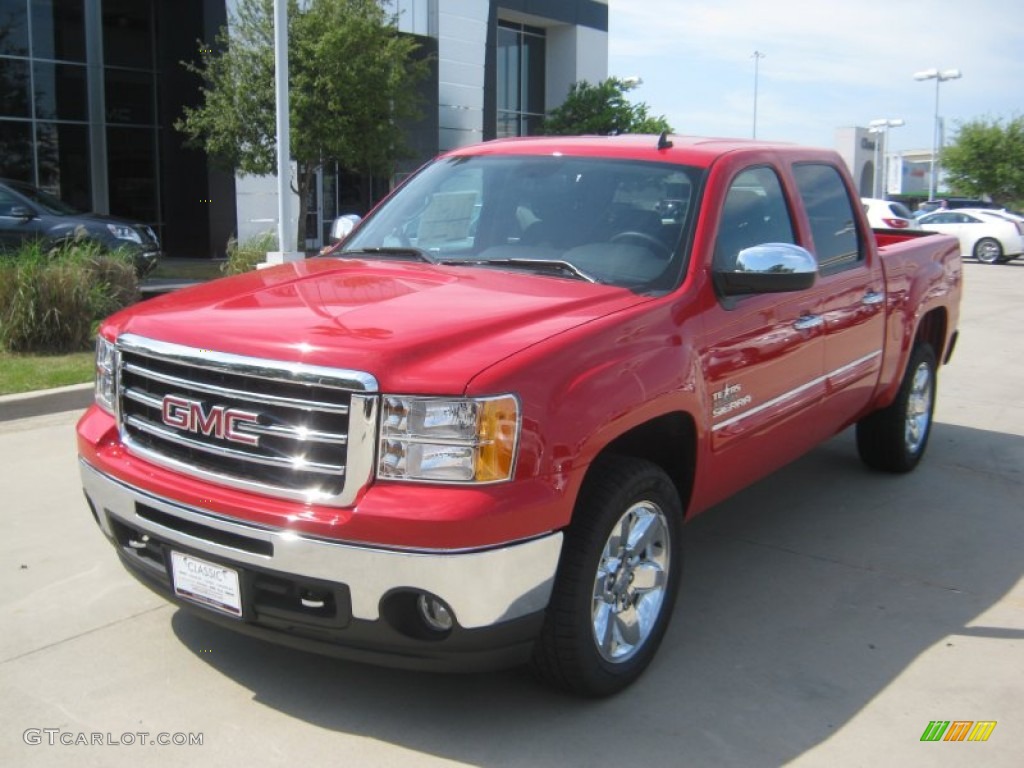 2012 Sierra 1500 SLE Crew Cab - Fire Red / Ebony photo #1