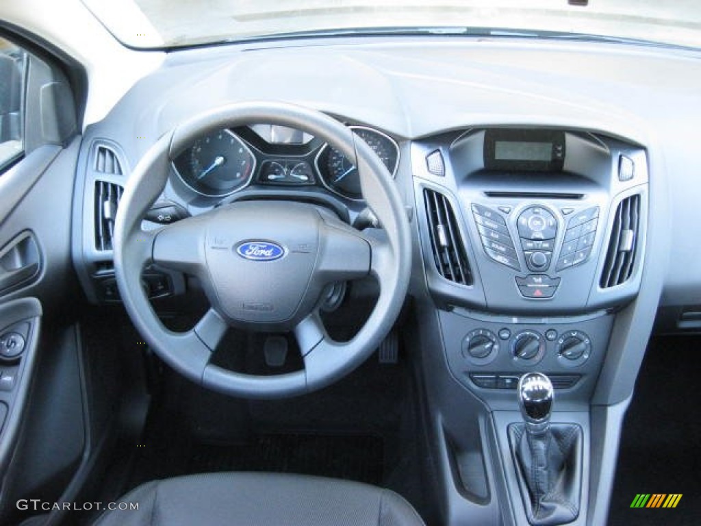 2012 Ford Focus S Sedan Charcoal Black Dashboard Photo #62915096