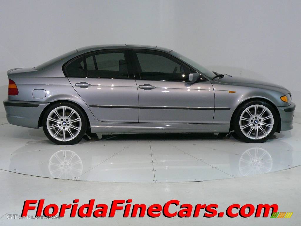 2004 3 Series 330i Sedan - Silver Grey Metallic / Grey photo #4