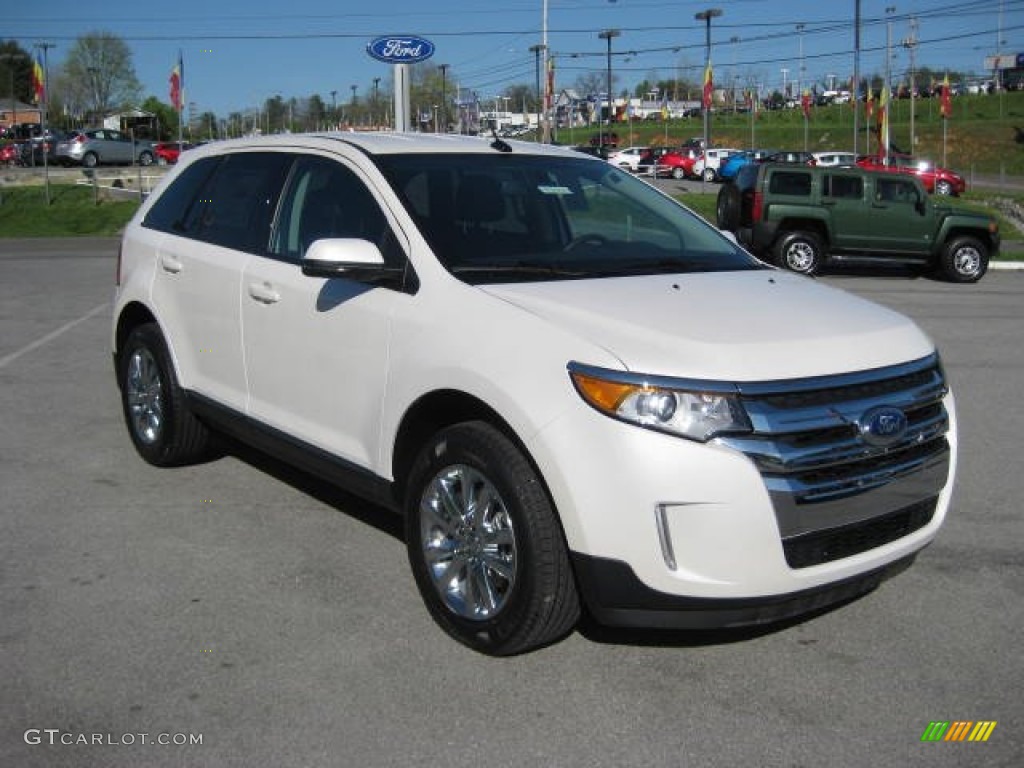 2013 Edge SEL AWD - White Platinum Tri-Coat / Charcoal Black photo #4