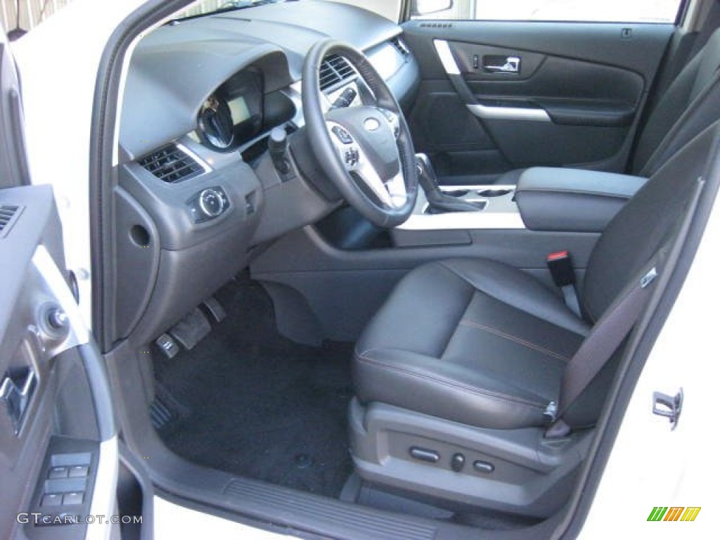 Charcoal Black Interior 2013 Ford Edge SEL AWD Photo #62915696
