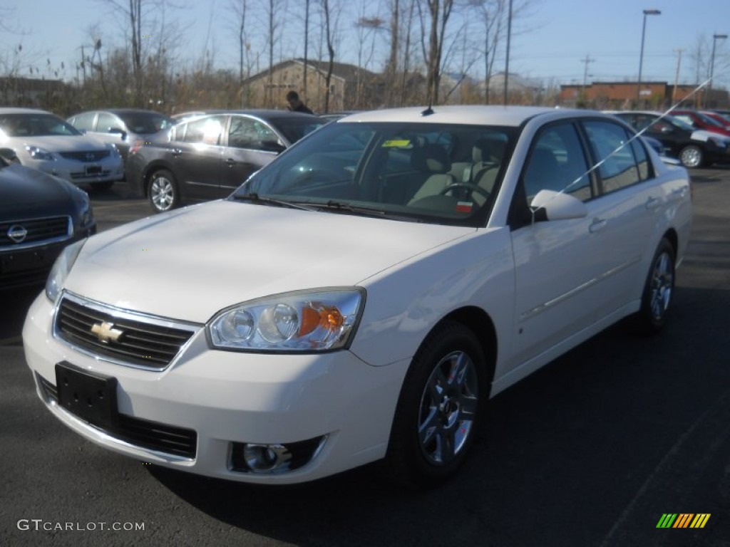 2006 Malibu LT V6 Sedan - White / Titanium Gray photo #1