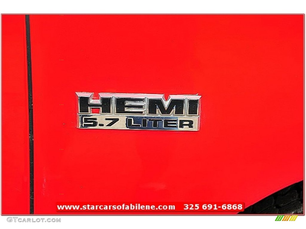2009 Ram 1500 SLT Crew Cab 4x4 - Flame Red / Dark Slate/Medium Graystone photo #12