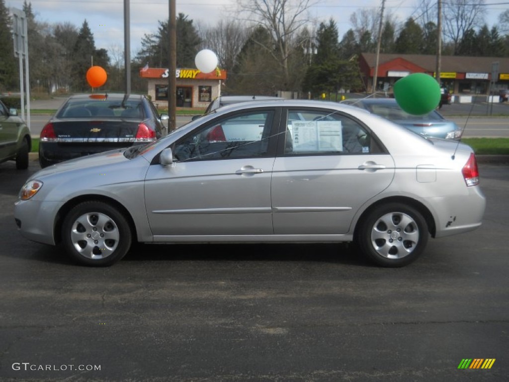 Silver 2008 Kia Spectra EX Sedan Exterior Photo #62917322