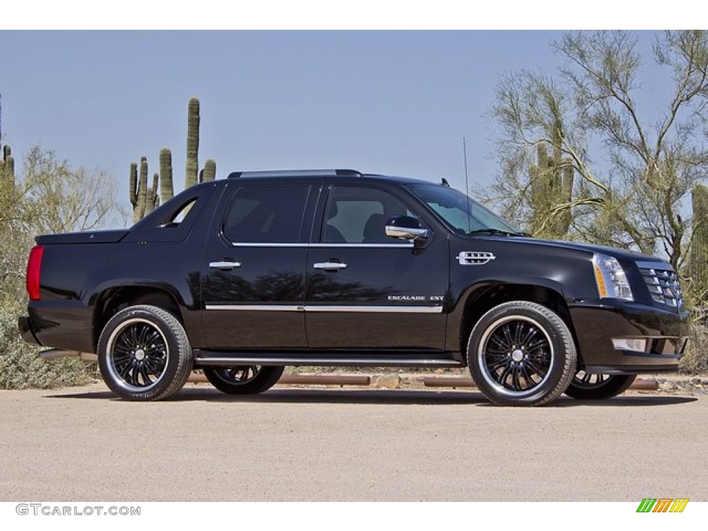 Black Raven 2012 Cadillac Escalade EXT Luxury AWD Exterior Photo #62918045