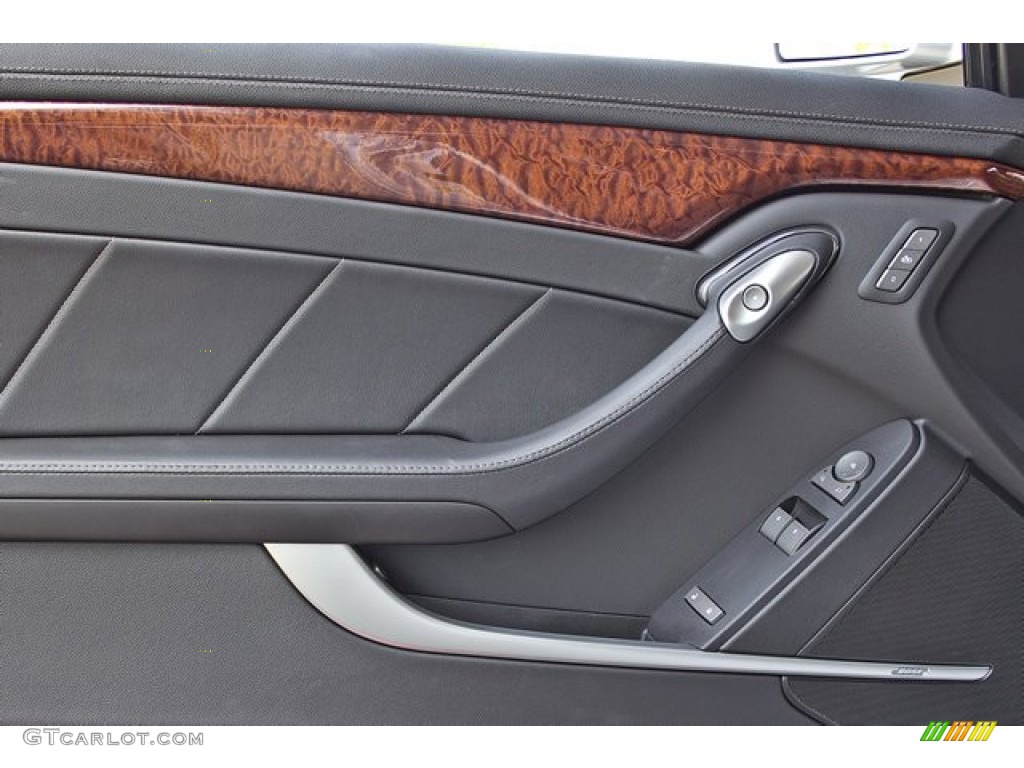2012 Cadillac CTS Coupe Ebony/Ebony Door Panel Photo #62918519