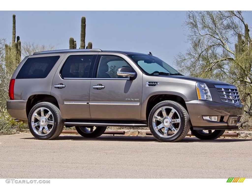 Mocha Steel Metallic 2011 Cadillac Escalade Luxury AWD Exterior Photo #62918657