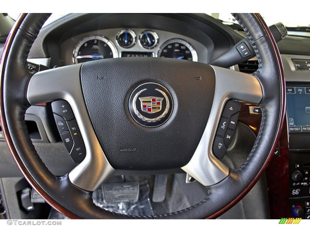 2011 Cadillac Escalade Luxury AWD Ebony/Ebony Steering Wheel Photo #62918756