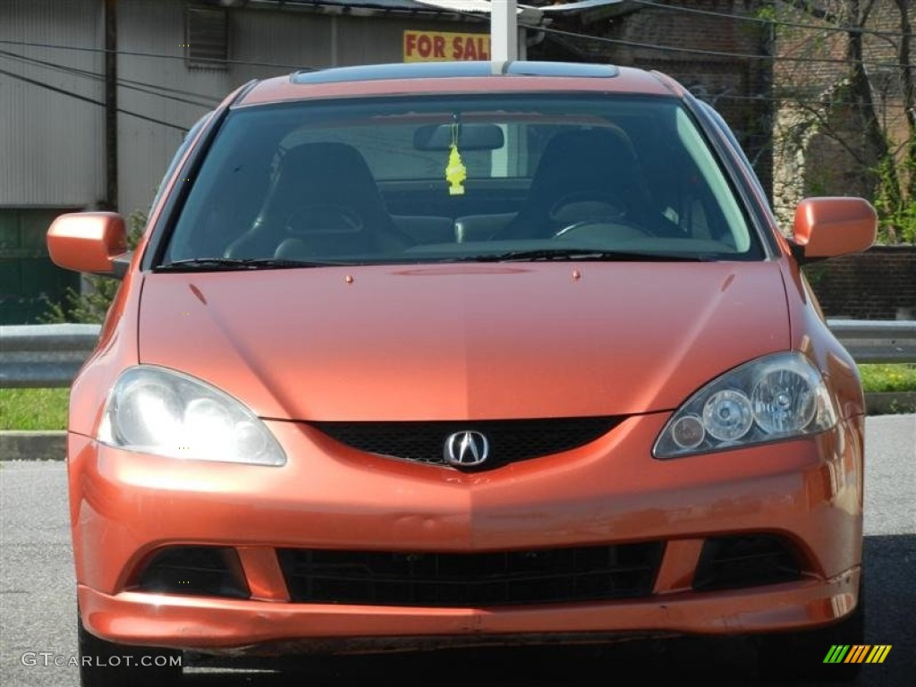2005 RSX Type S Sports Coupe - Blaze Orange Metallic / Ebony photo #29