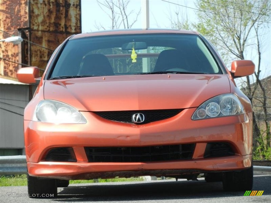 2005 RSX Type S Sports Coupe - Blaze Orange Metallic / Ebony photo #30