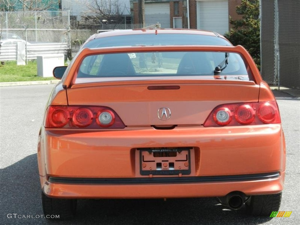 2005 RSX Type S Sports Coupe - Blaze Orange Metallic / Ebony photo #33