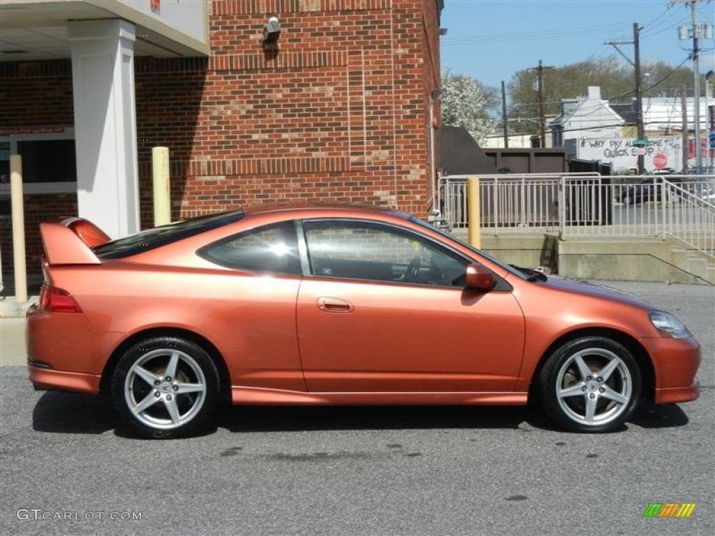 2005 RSX Type S Sports Coupe - Blaze Orange Metallic / Ebony photo #34