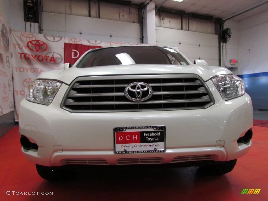 2009 Highlander V6 4WD - Blizzard White Pearl / Ash photo #2