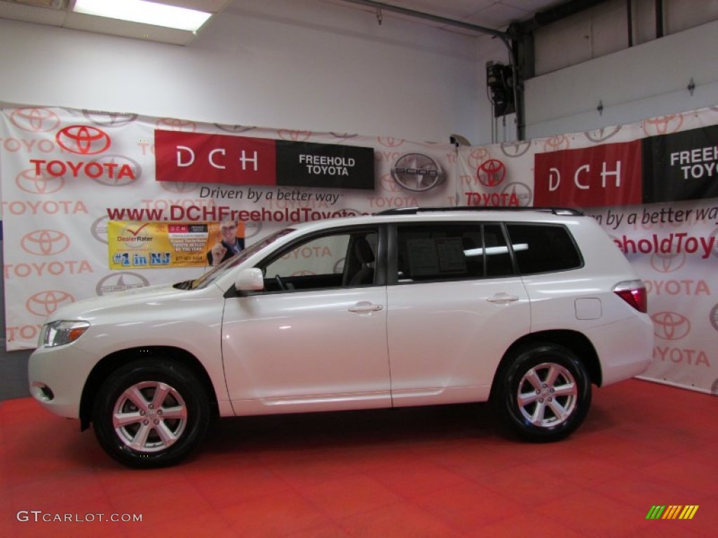 2009 Highlander V6 4WD - Blizzard White Pearl / Ash photo #4