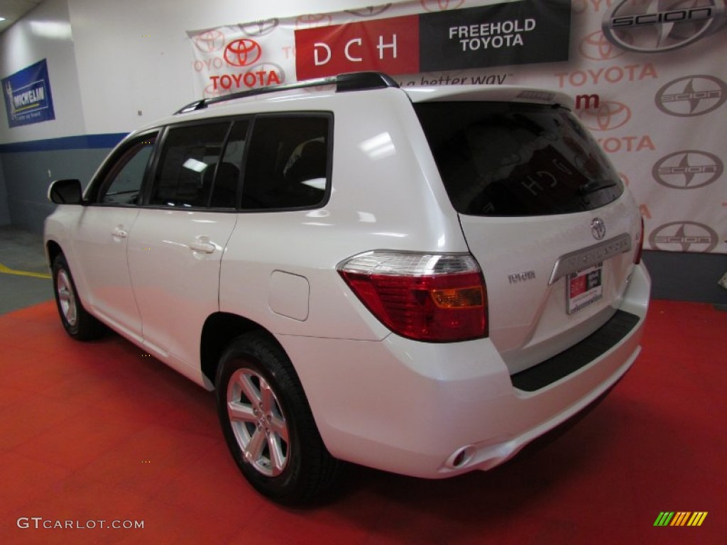 2009 Highlander V6 4WD - Blizzard White Pearl / Ash photo #6
