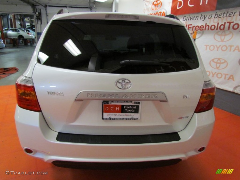 2009 Highlander V6 4WD - Blizzard White Pearl / Ash photo #7