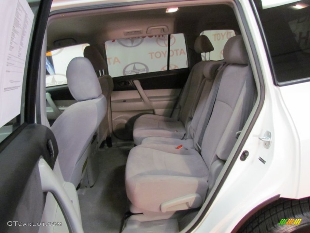 2009 Highlander V6 4WD - Blizzard White Pearl / Ash photo #11