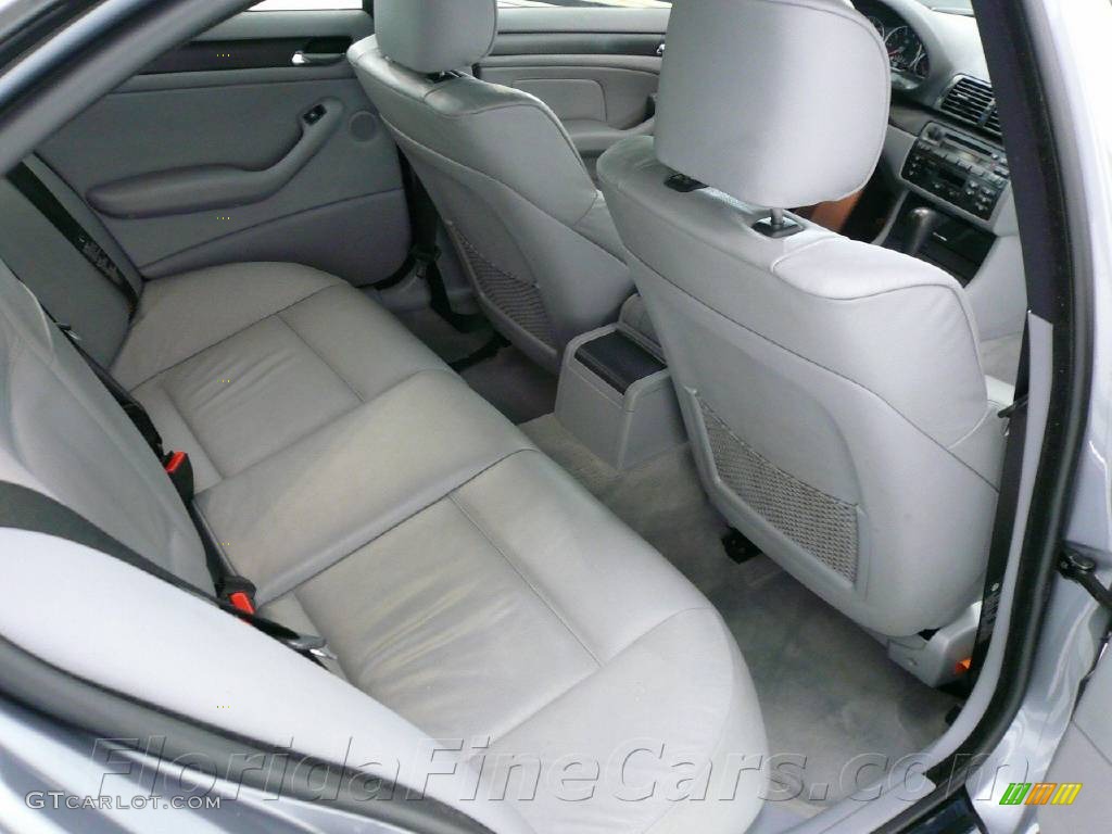 2004 3 Series 330i Sedan - Silver Grey Metallic / Grey photo #14