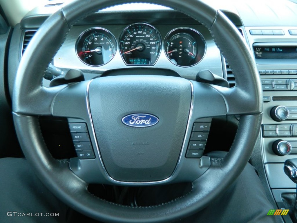 2011 Ford Taurus SEL Charcoal Black Steering Wheel Photo #62922011