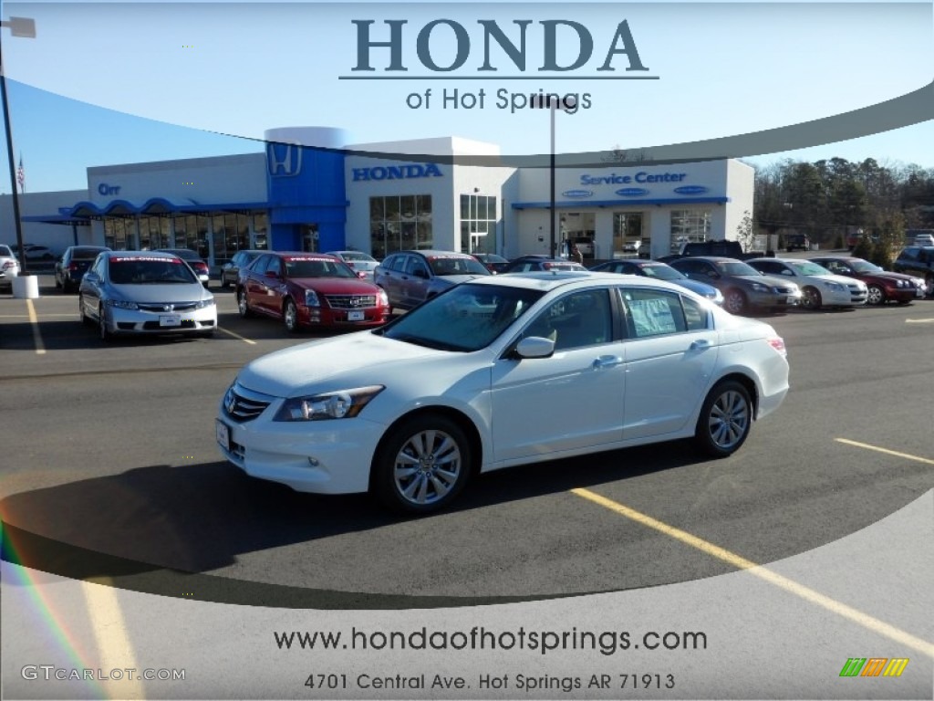 2012 Accord EX-L V6 Sedan - White Orchid Pearl / Ivory photo #1