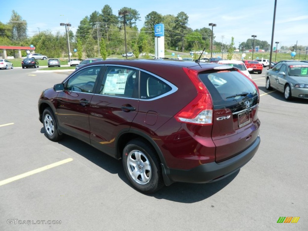 2012 CR-V LX - Basque Red Pearl II / Gray photo #3