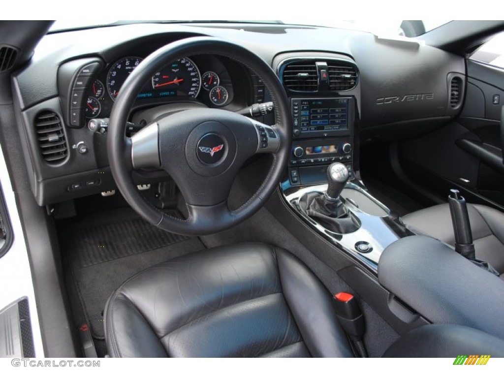 2008 Chevrolet Corvette Coupe Ebony Dashboard Photo #62924445