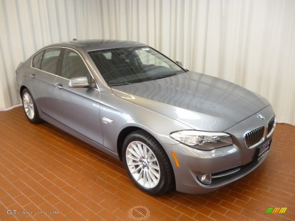 2012 5 Series 535i xDrive Sedan - Space Gray Metallic / Black photo #1