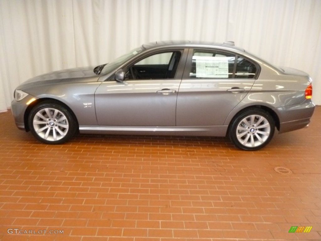 2011 3 Series 328i xDrive Sedan - Space Gray Metallic / Black photo #4