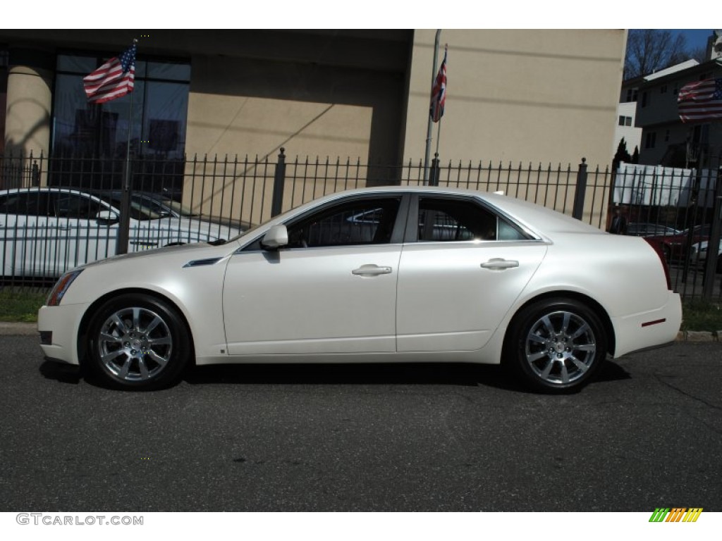 White Diamond Tri-Coat 2009 Cadillac CTS 4 AWD Sedan Exterior Photo #62927930