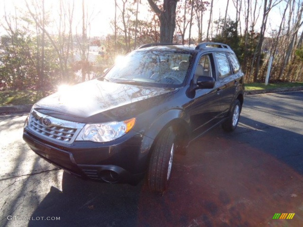 2012 Forester 2.5 X - Obsidian Black Pearl / Platinum photo #3