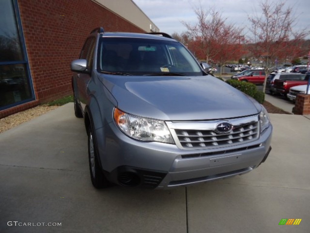 2012 Forester 2.5 X Premium - Ice Silver Metallic / Platinum photo #1