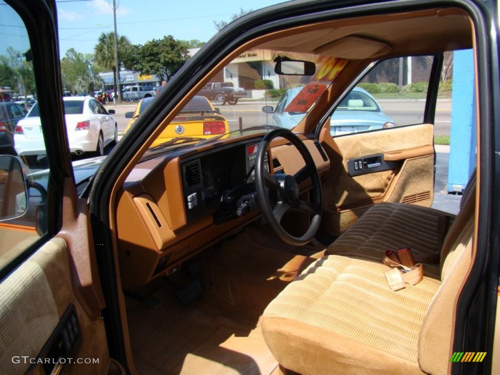 Beige Interior 1990 Chevrolet C/K C1500 Silverado Extended Cab Photo #62932838