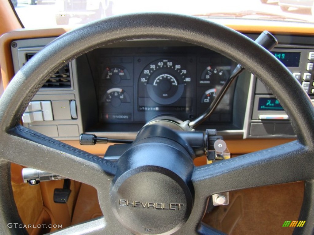 1990 Chevrolet C/K C1500 Silverado Extended Cab Beige Steering Wheel Photo #62932923