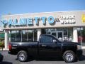 2008 Black Chevrolet Silverado 1500 Work Truck Regular Cab 4x4  photo #1