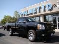 Black - Silverado 1500 Work Truck Regular Cab 4x4 Photo No. 2