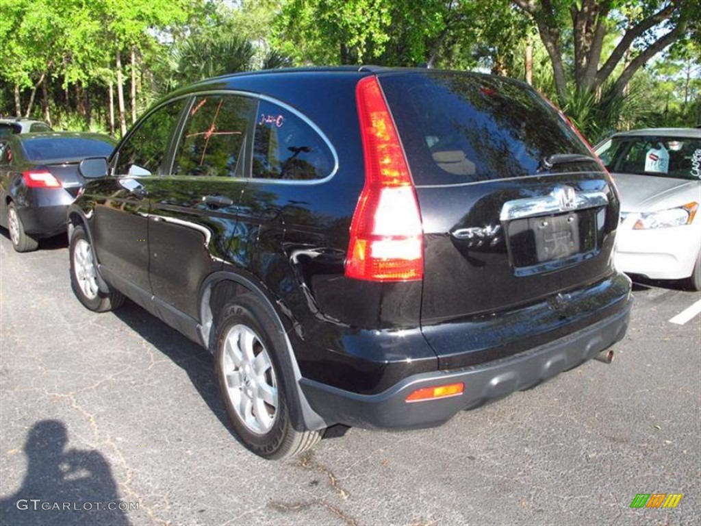 2009 CR-V EX - Crystal Black Pearl / Ivory photo #3